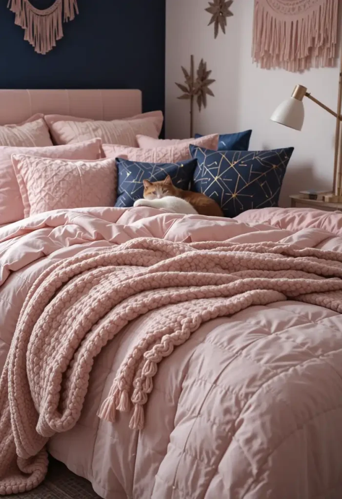 Blush Pink Bedding with Personality
