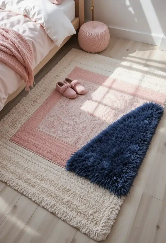 Layered Rugs for Texture and Warmth