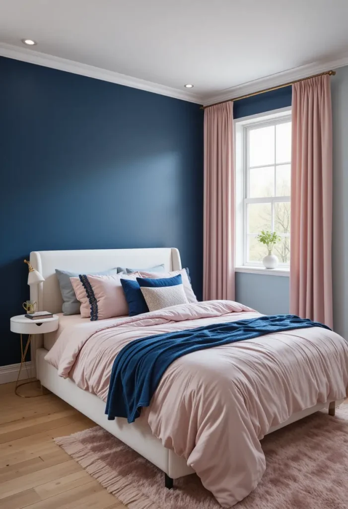 Navy Blue Accent Walls? Yes, Please.