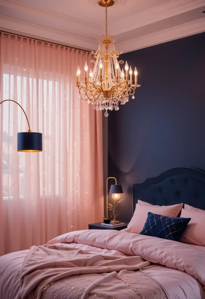 Pink and Navy Wall Art That Pops