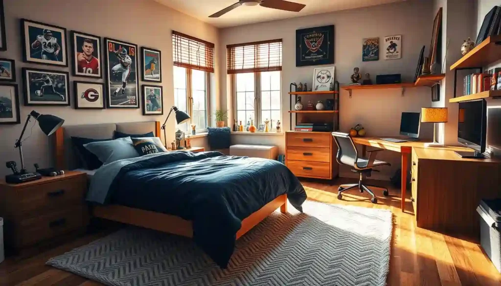 Popular Teen Boys Bedroom Ideas with Sports Themes