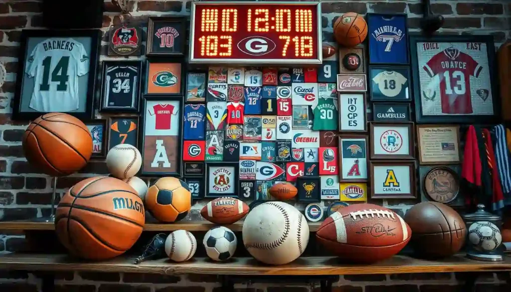 Setting Up Sports Memorabilia Displays