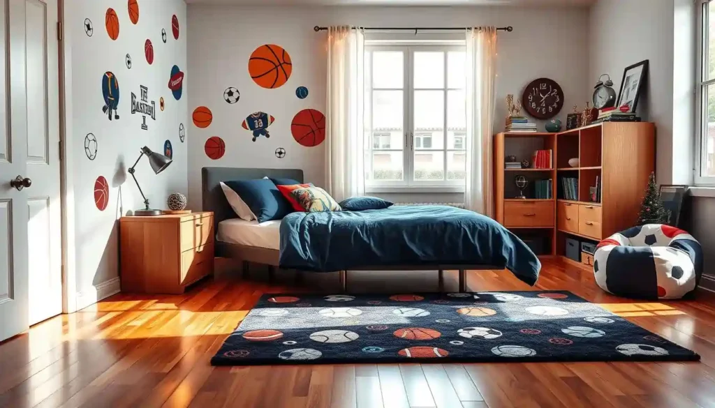 Sports-Inspired Bedroom Decor Ideas for Teen Guys