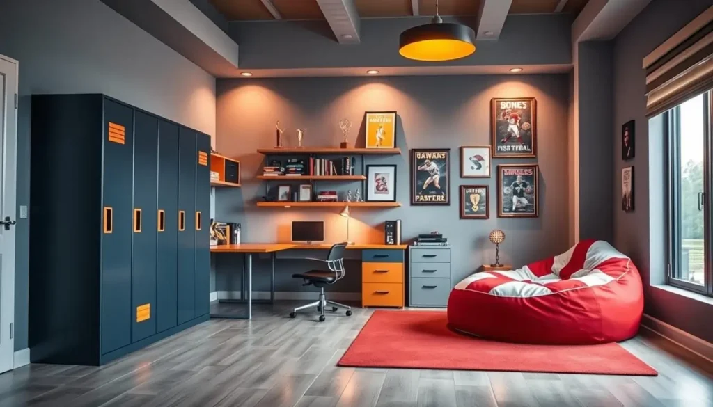 Teen Boys' Bedroom Ideas Sports-Inspired Furniture Selections