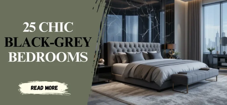 25 Chic Black-Grey Bedrooms