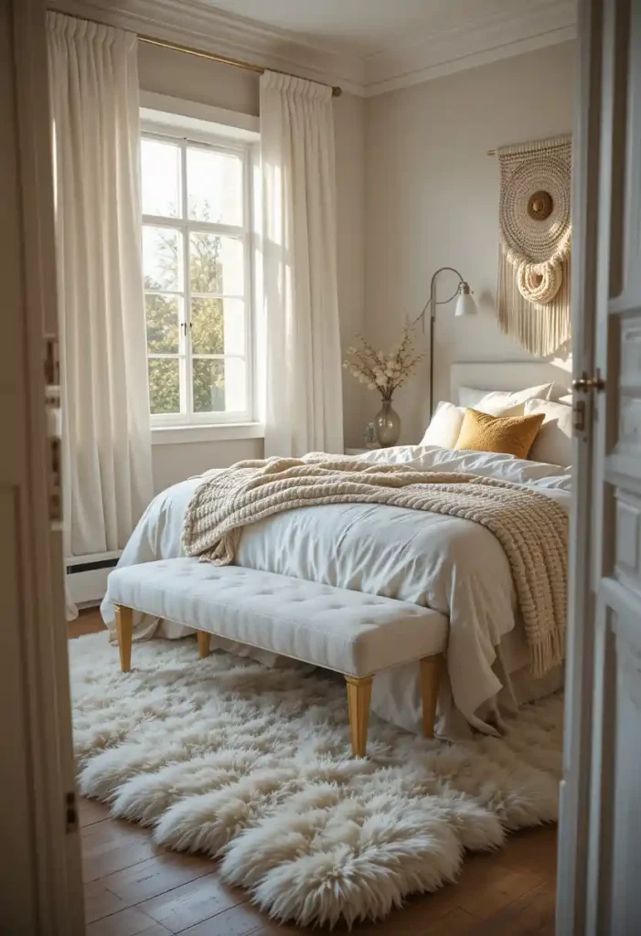 Add Texture with Rugs, Curtains & Throws