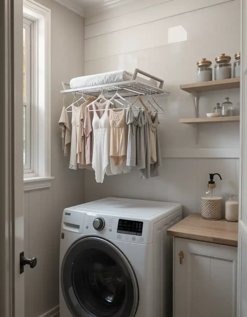 Add a Fold-Down Drying Rack