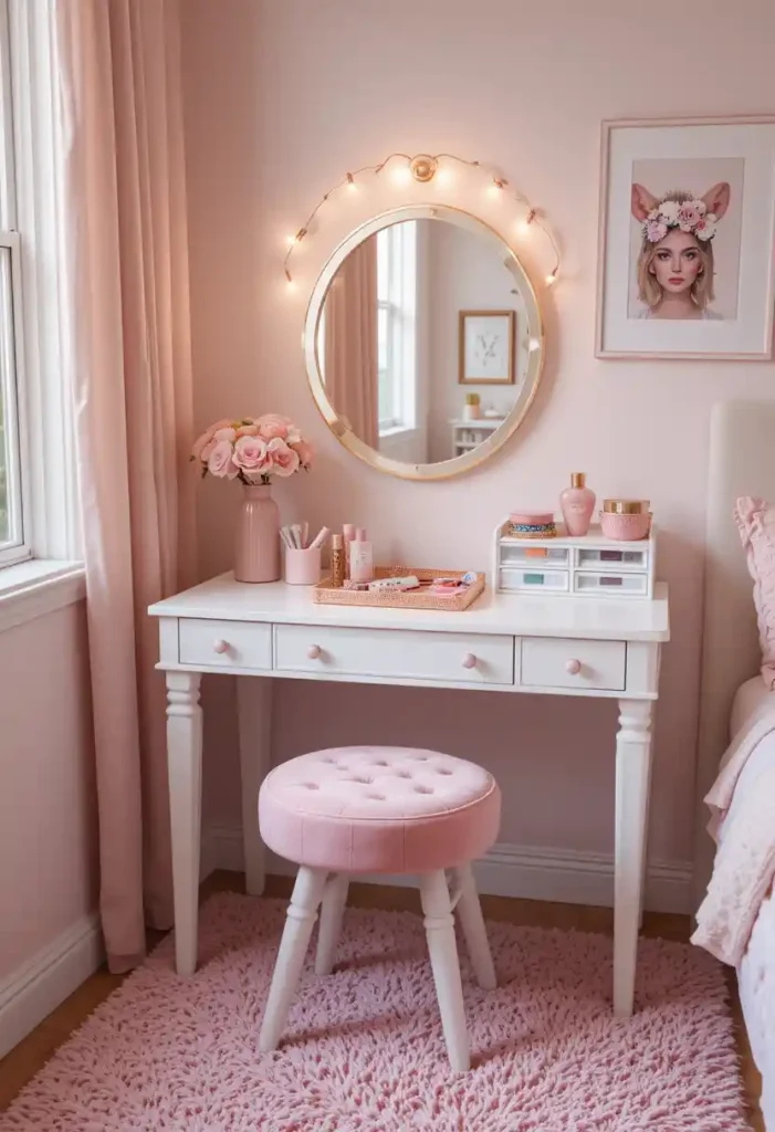 Add a Mini Vanity or Makeup Table