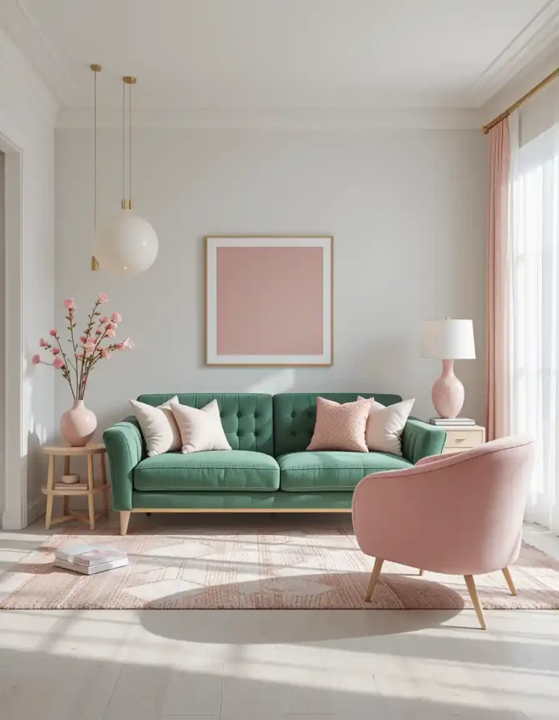 Add a Pop of Pink for a Playful Twist
