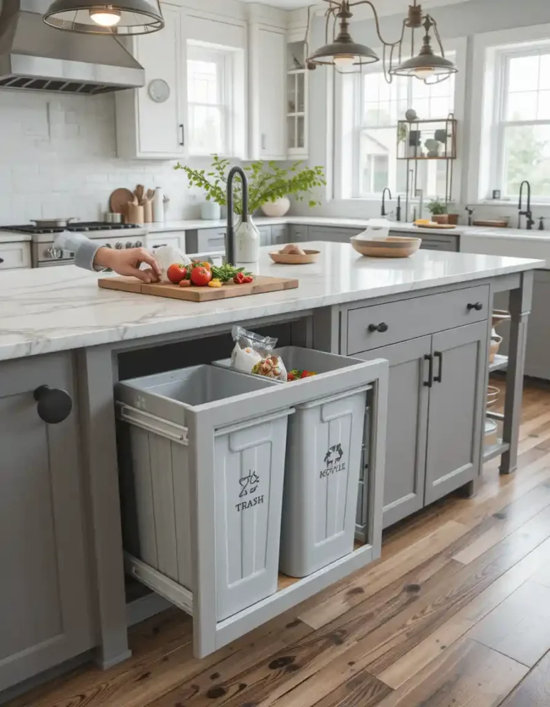 Add a Pull-Out Trash & Recycling Center