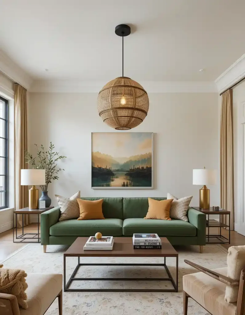 Add a Statement Light Fixture (Because Overhead Fluorescents Are a Crime)