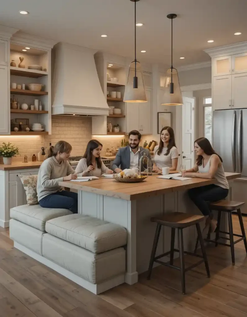 Built-In Seating to Kill the Dining Table (Kind Of)