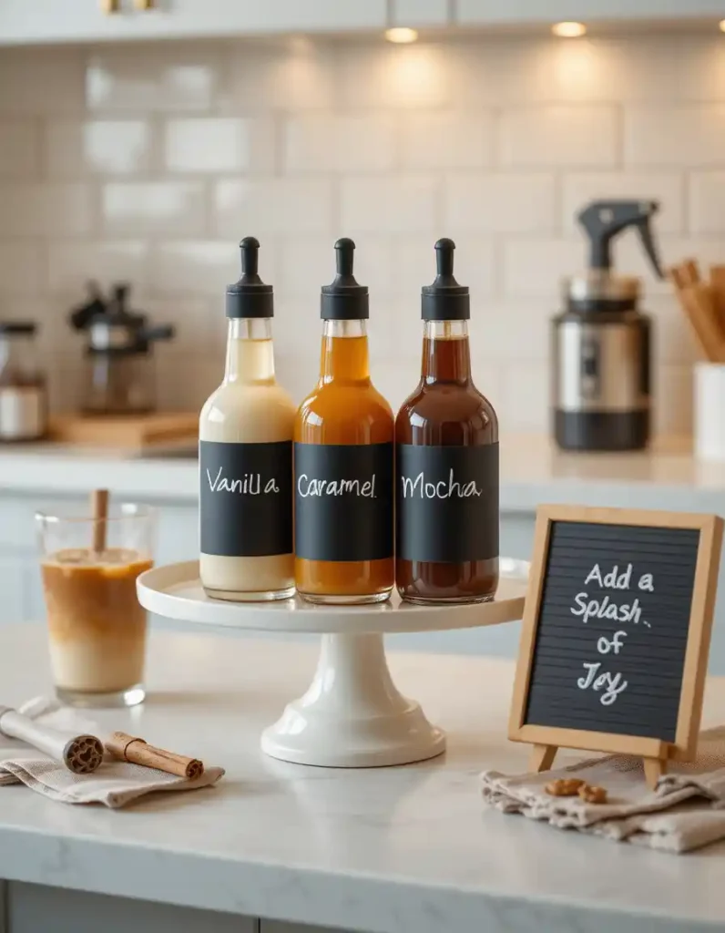 Create a Mini Syrup or Flavor Station