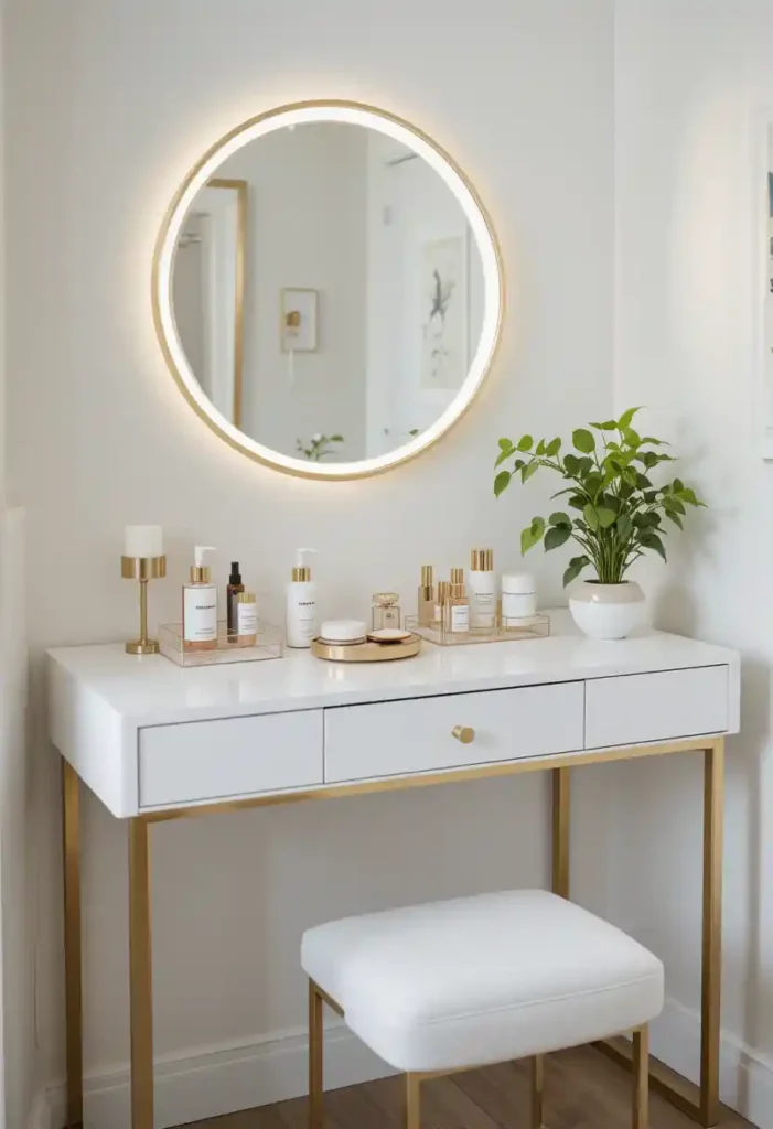 Curate a Gold + White Vanity