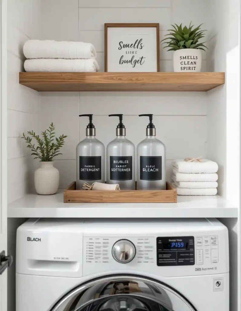 Decant Detergents Into Matching Bottles