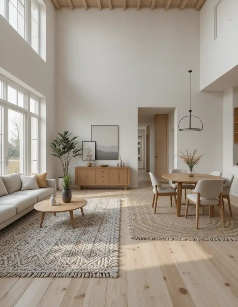 . Define Each Zone with Rugs