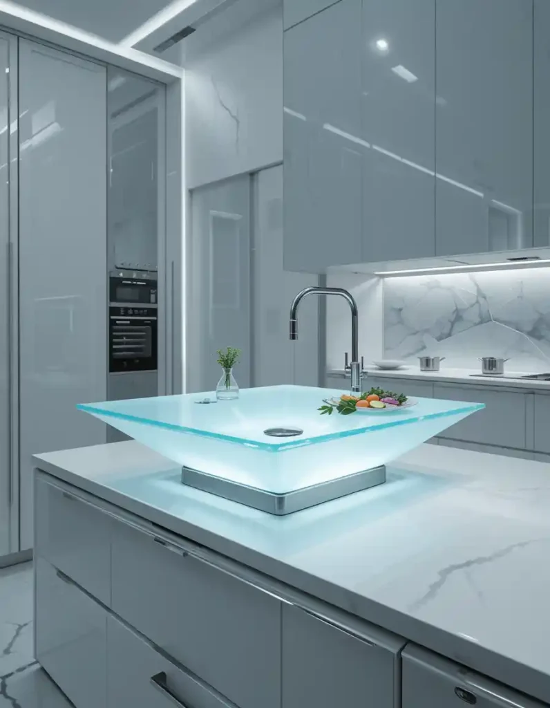 Glass Panel Sink