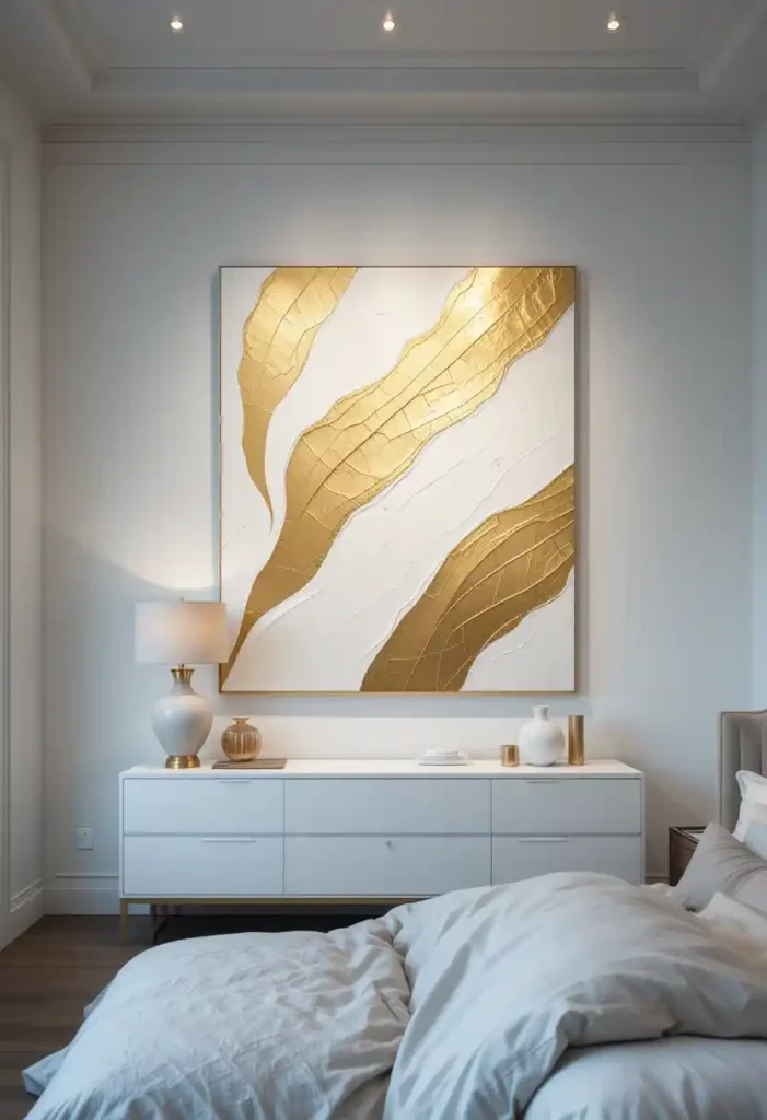 Gold Leaf Wall Art for Luxe Vibes