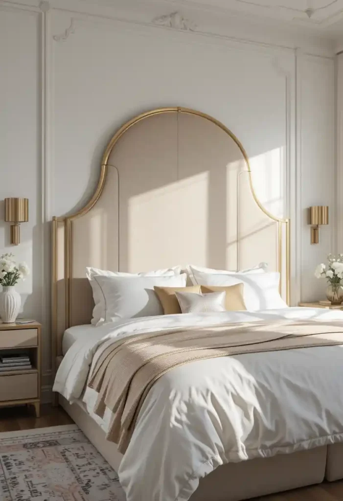 Gold Statement Headboard