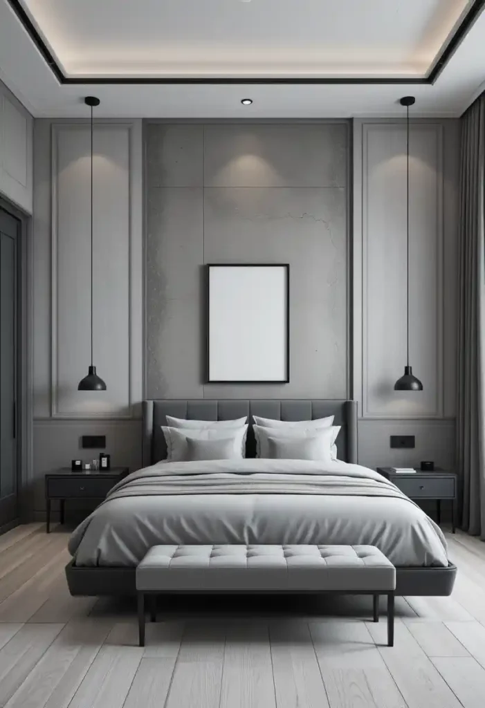 Grey-on-Grey Textured Walls