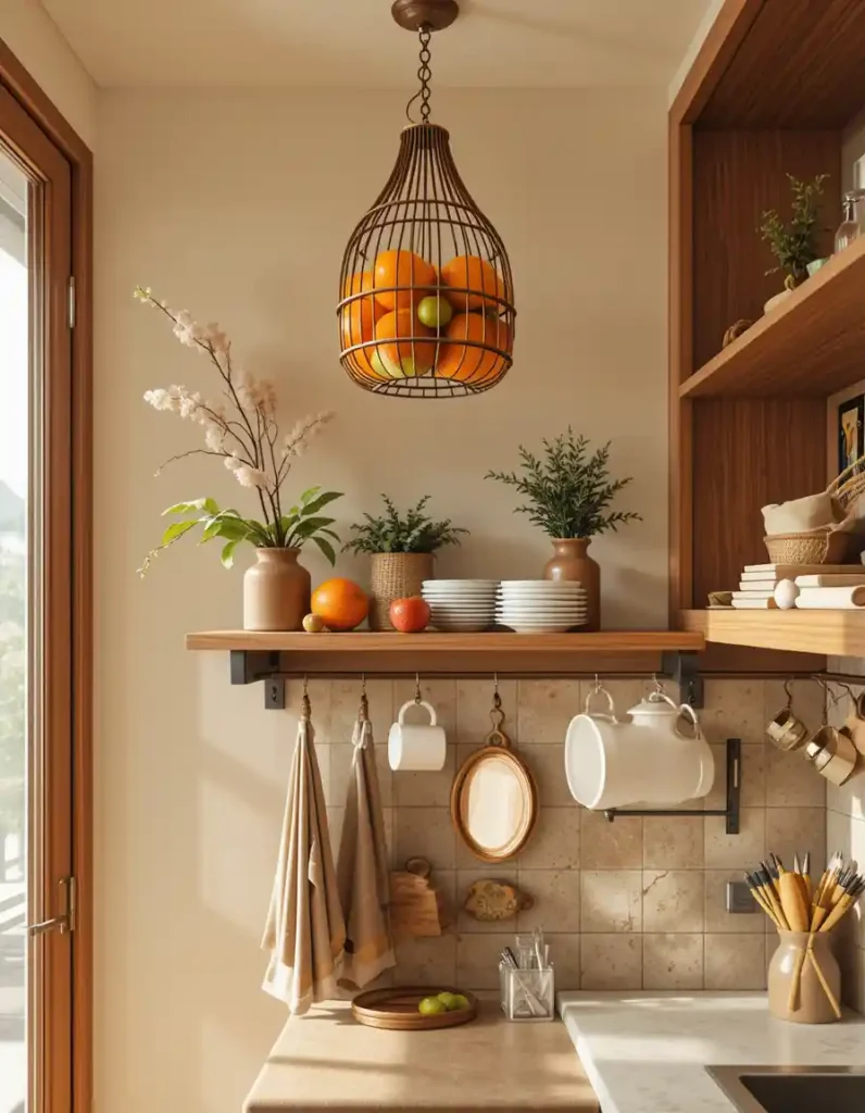 Hang Baskets from the Ceiling or Underside of Cabinets