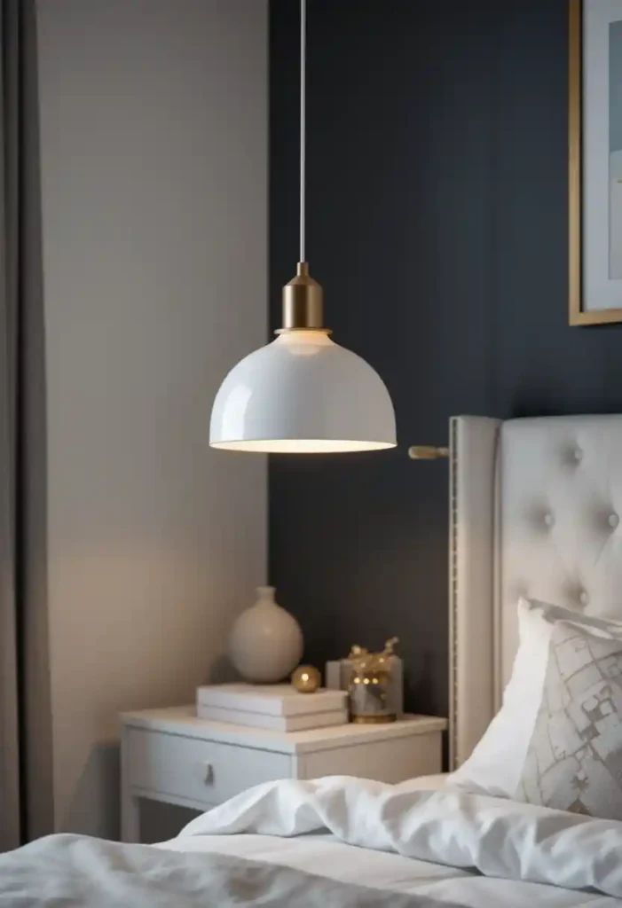 Hang White and Gold Pendant Lights