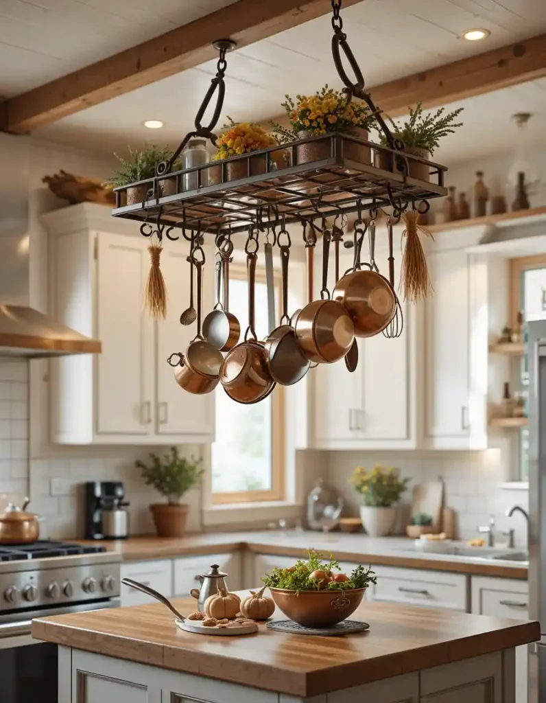 Hanging Pot Racks — Storage That Doubles as Décor
