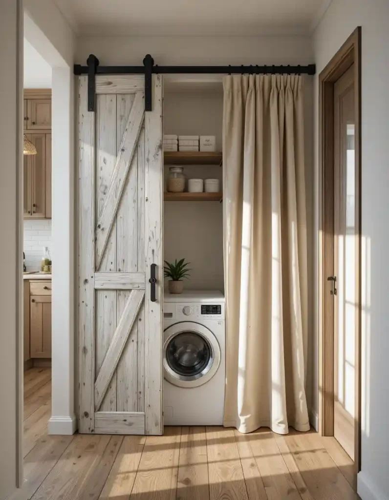 Hide It All Behind a Curtain or Barn Door