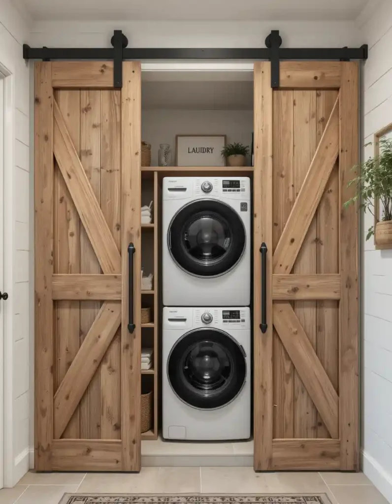 Hide It Behind Sliding Barn Doors