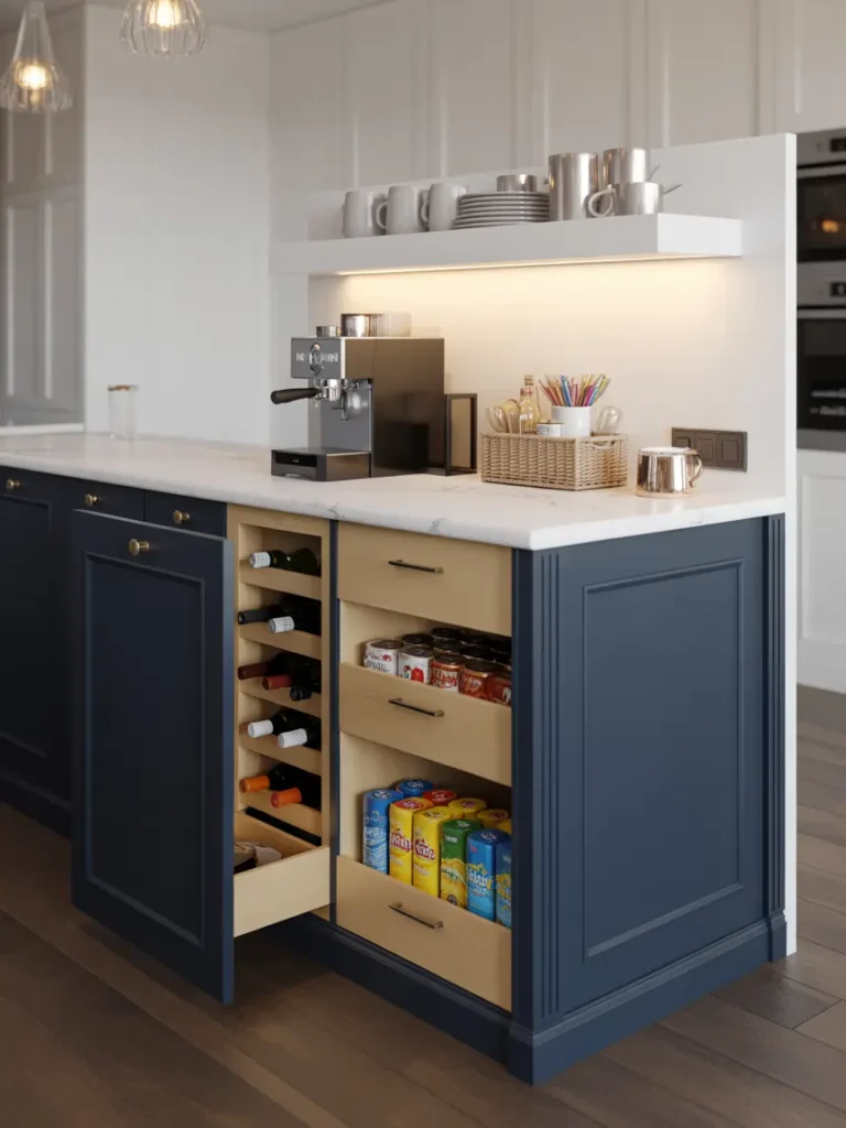 Hide a Wine Rack or Beverage Station