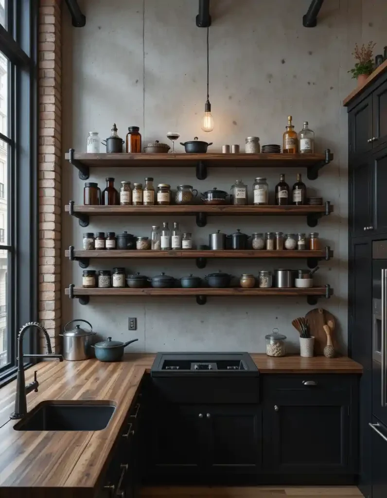 Industrial Pipe Shelving