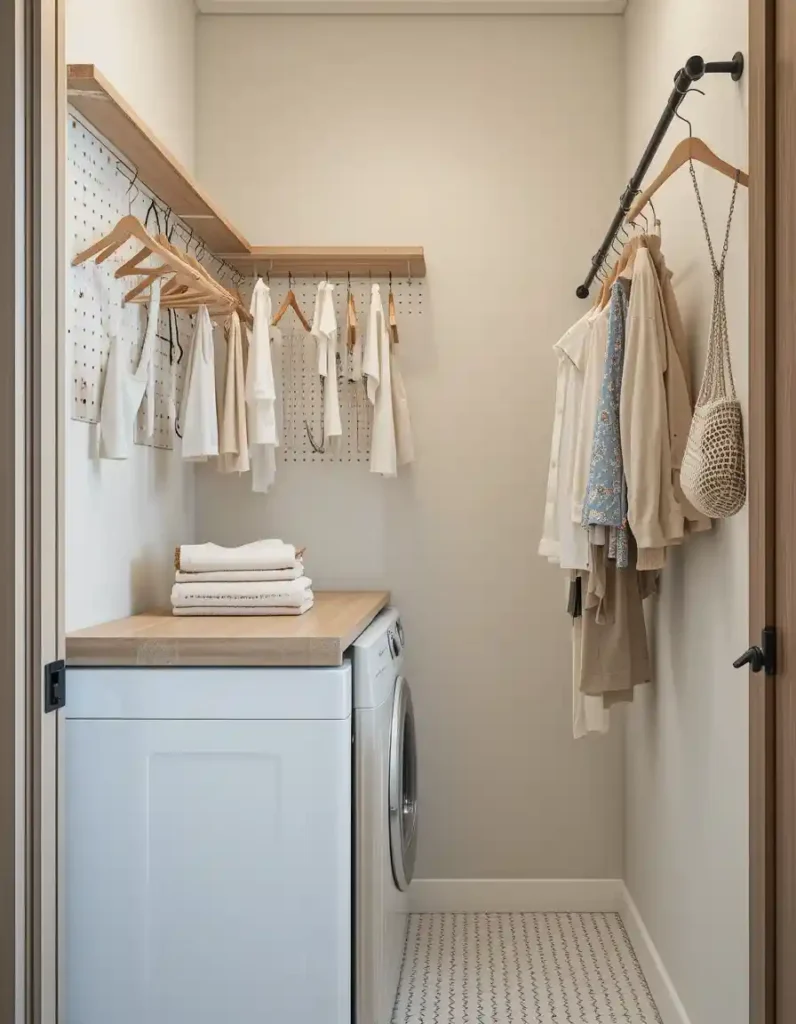 Install Hooks, Peg Rails, or a Rod