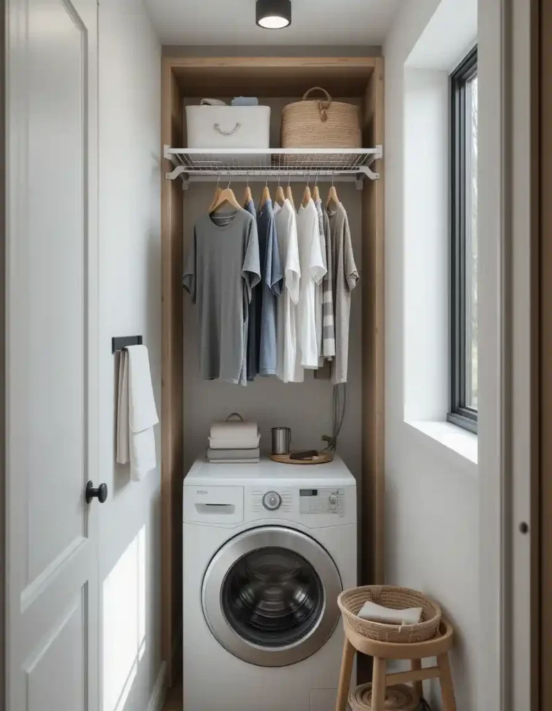 Install a Fold-Down Drying Rack