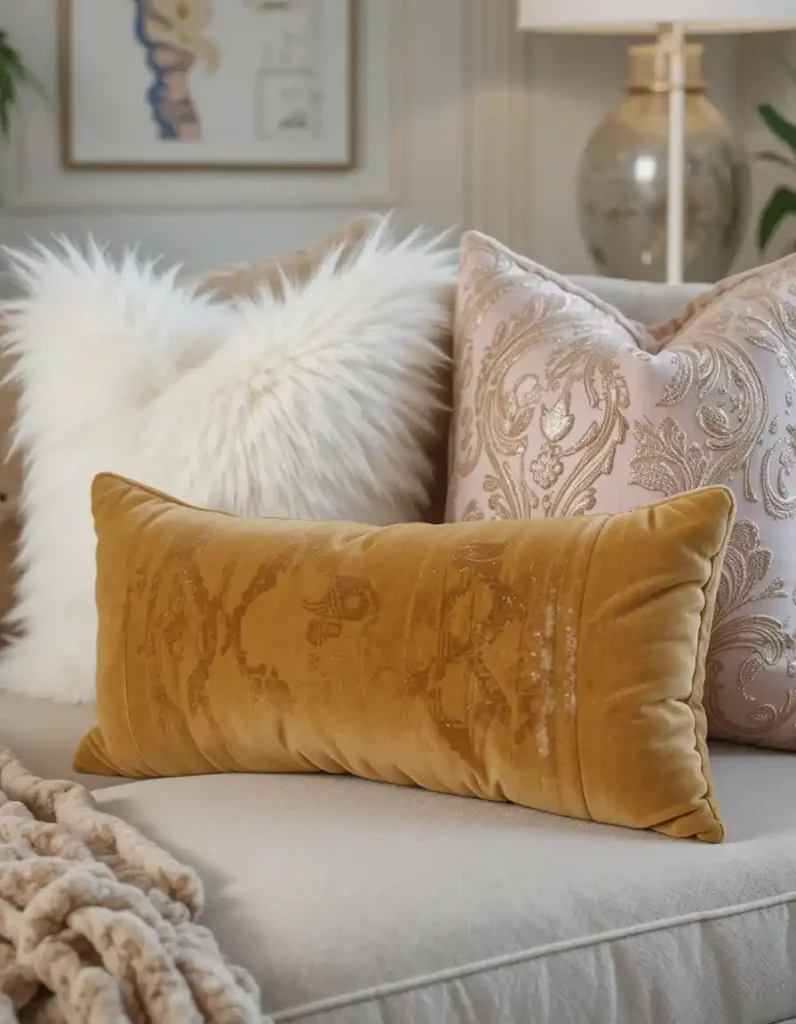 Layer It Up with Luxe Throw Pillows