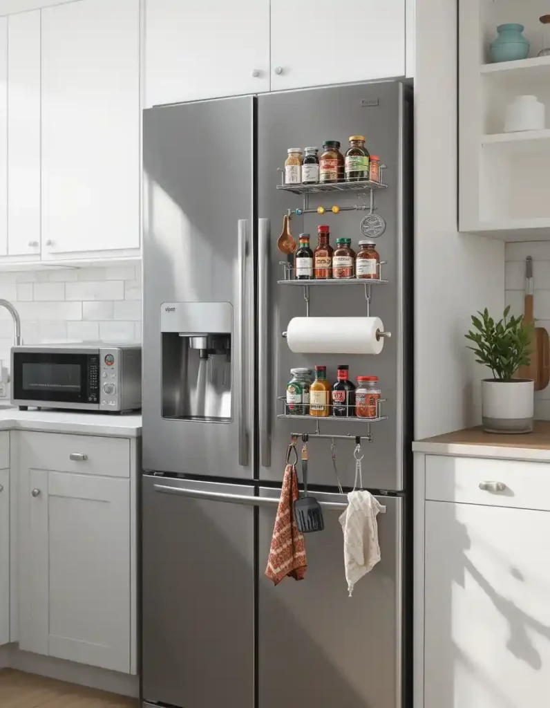 Magnetic Shelves for the Side of Your Fridge
