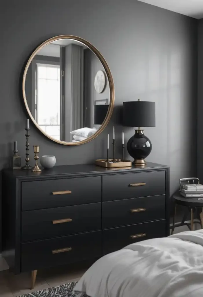 Metallic Accents to Break Up the Monotony