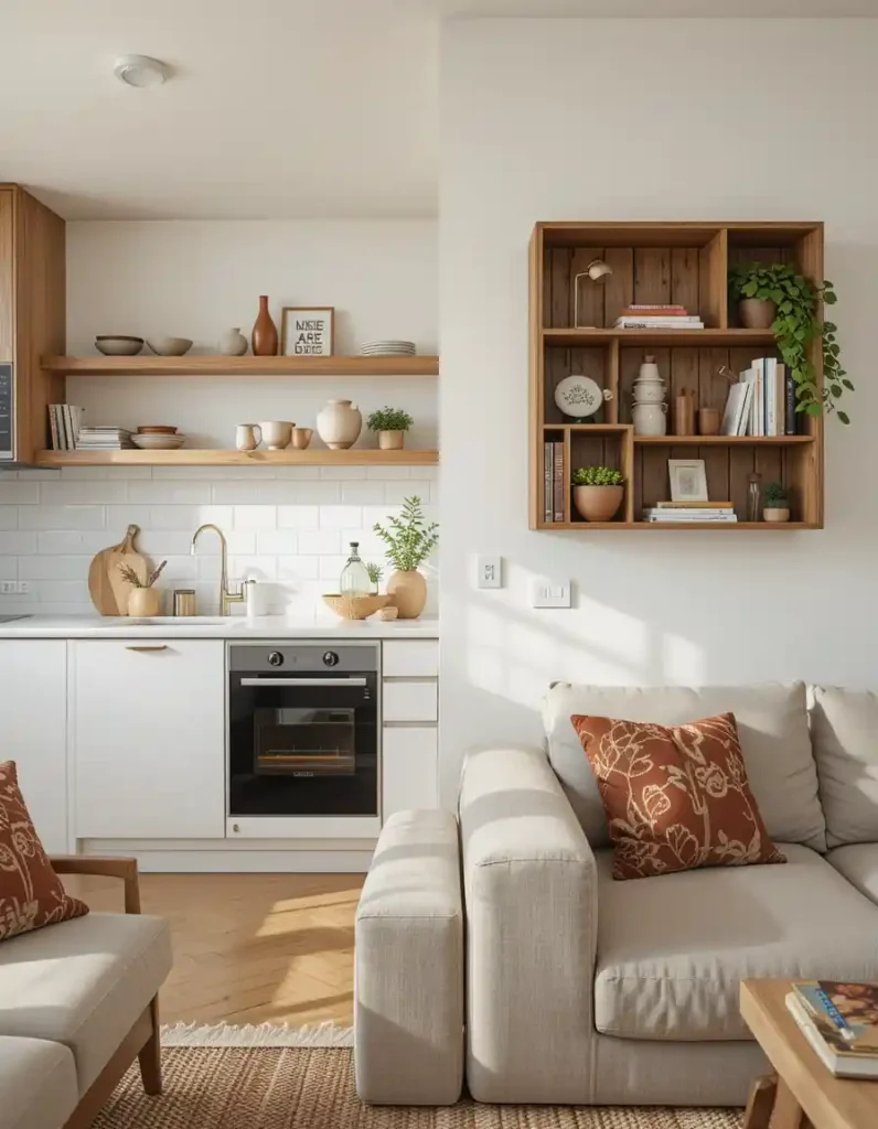 Open Shelving That Carries the Vibe
