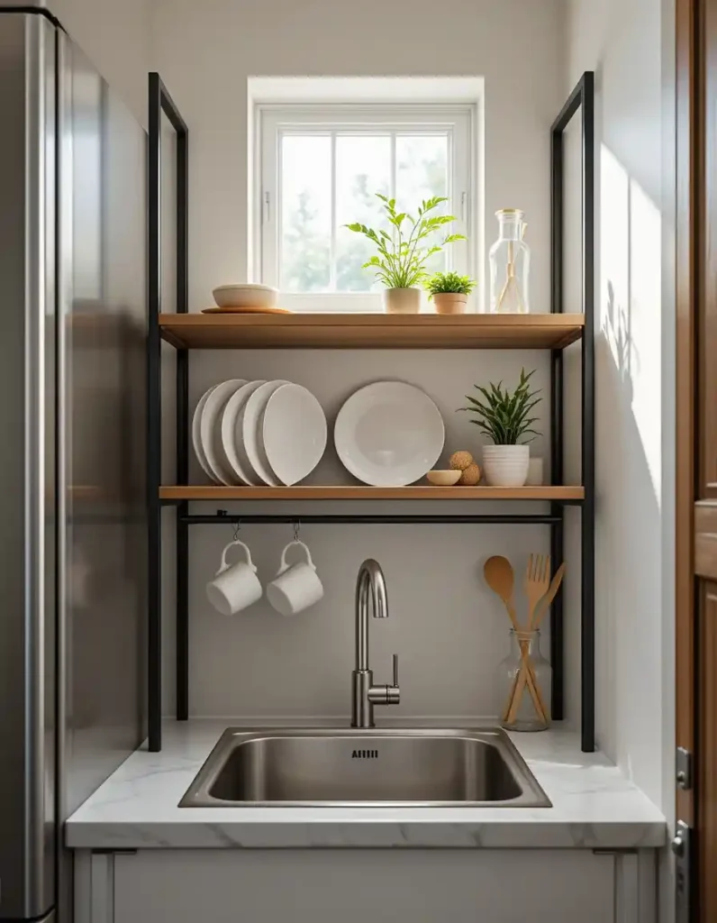  Over-the-Sink Shelving — Vertical Space FTW