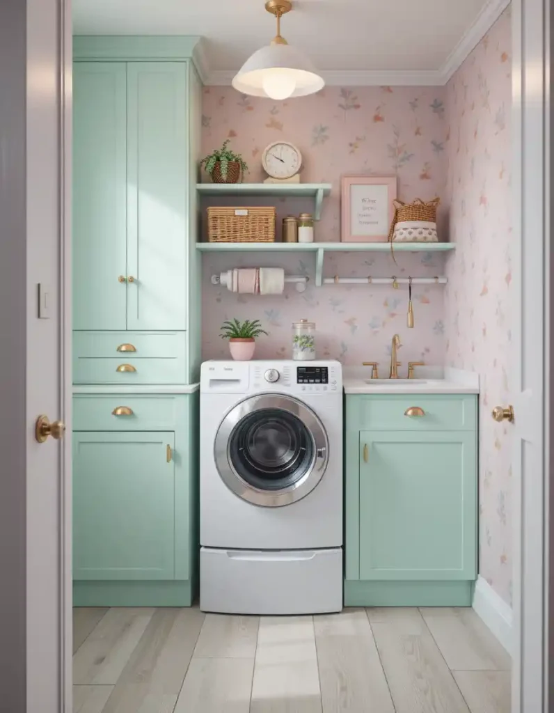 Pastel Pop Laundry Room
