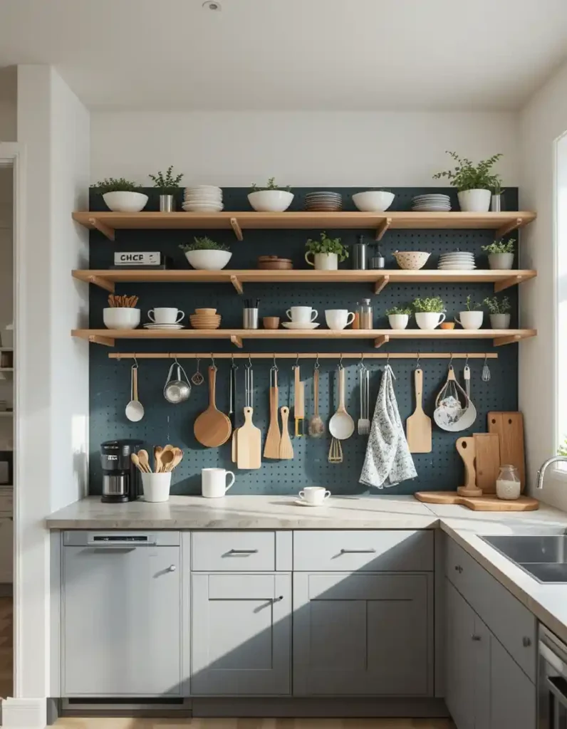 Pegboard Shelving
