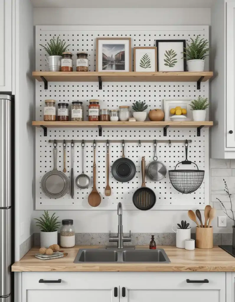 Pegboard Shelving — The DIY Queen of Flexibility