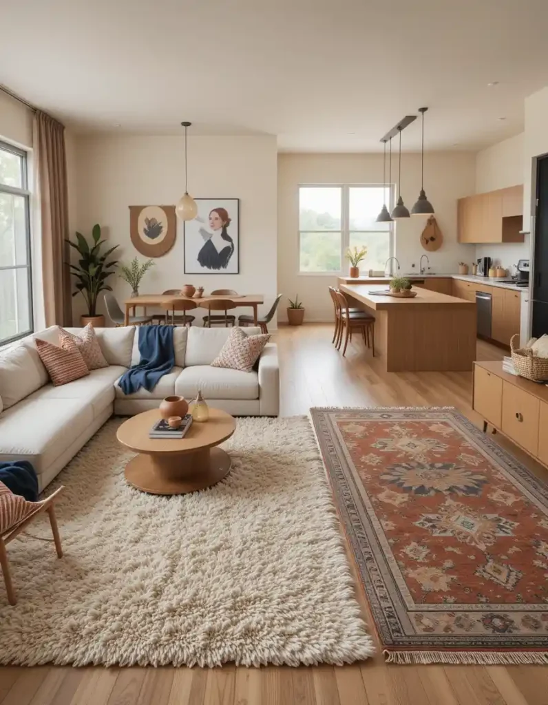 Play With Rugs to Define Space