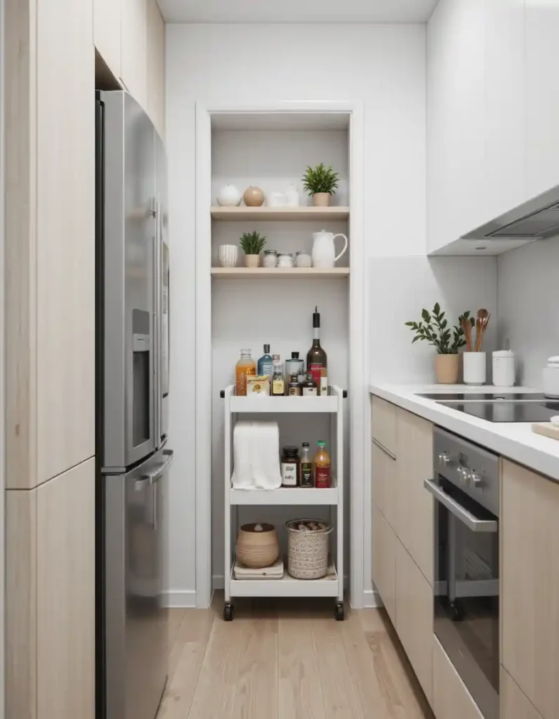 Slim Rolling Carts Are Small Kitchen Royalty