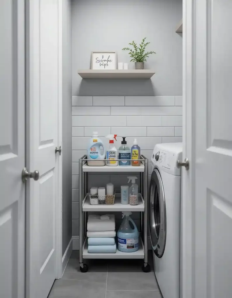 Sneak in a Slim Rolling Cart