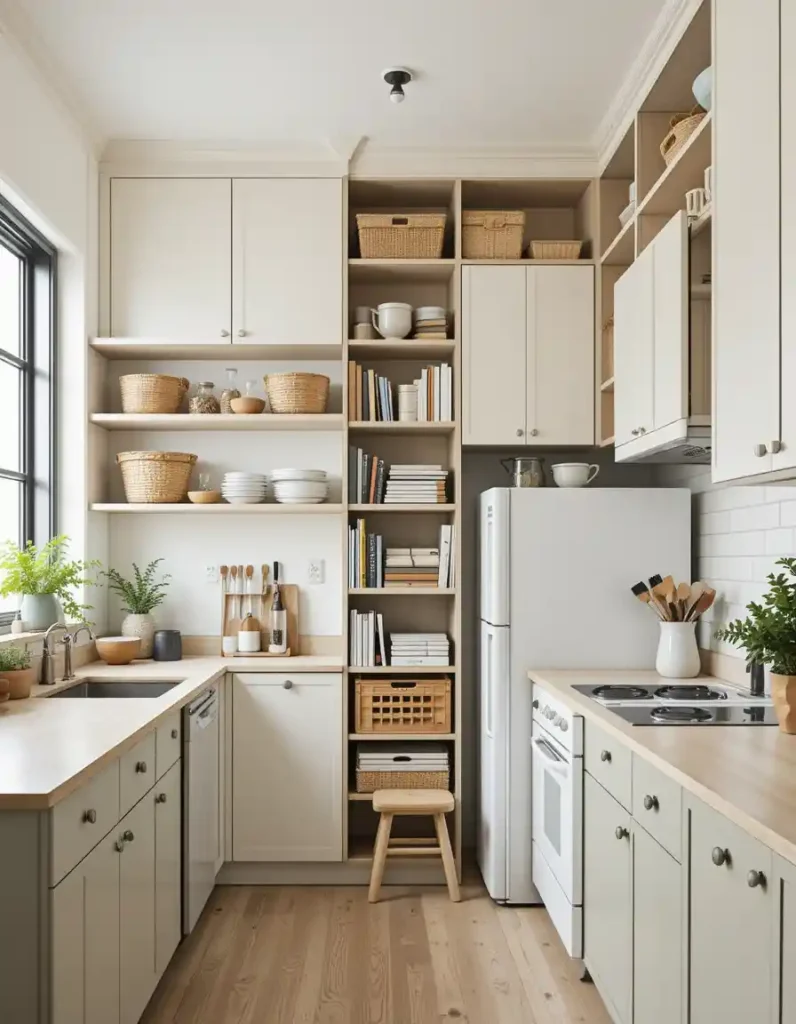 Think Up with Tall Cabinets or Shelves