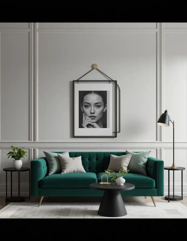 . Use Black Accents for Sophisticated Contrast
