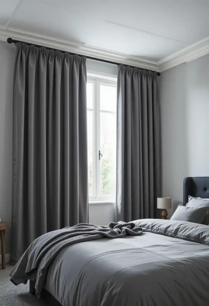 Use Blackout Grey Curtains for Sleep and Style