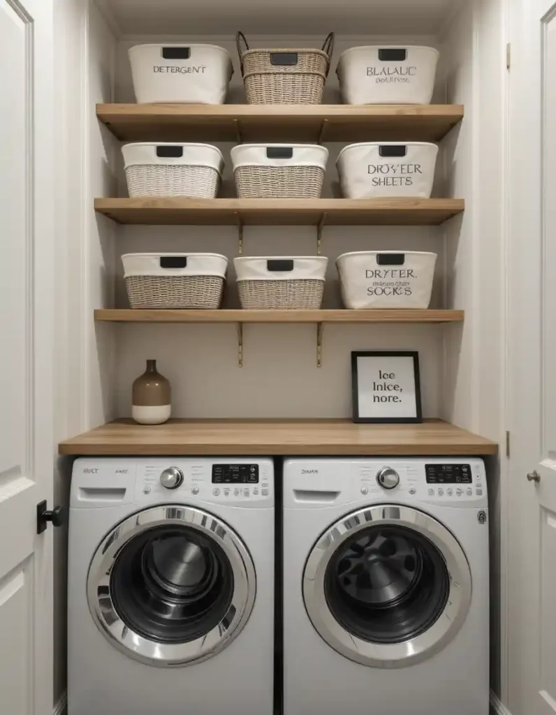 Use Coordinated Baskets or Bins