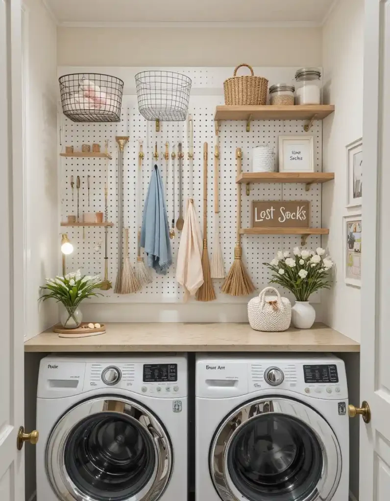Use Pegboards for Vertical Storage