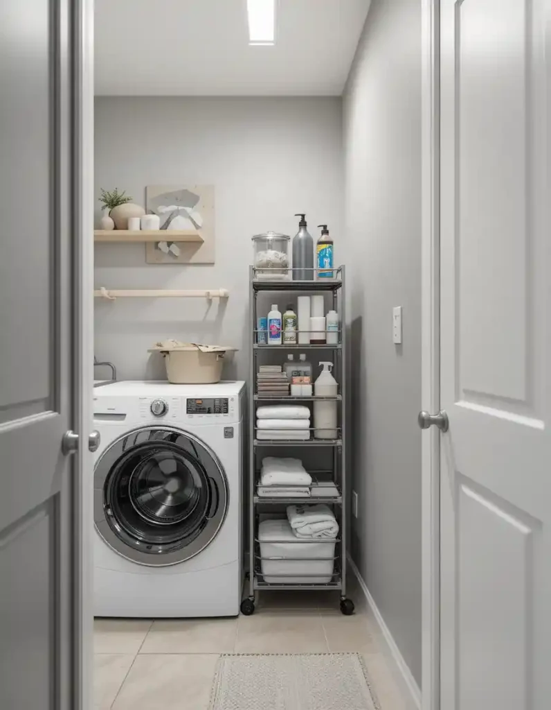 . Use Slim Storage Carts in Tight Gaps